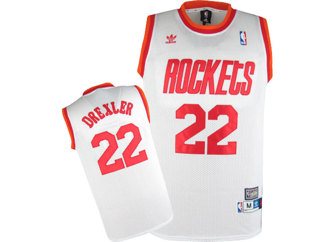 durable Adidas NBA Houston Rockets Clyde Drexler Swingman Home Jerseys